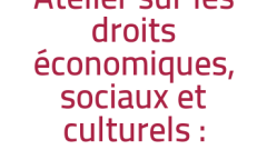 Atelier sur les droits économiques, sociaux et culturels : Intervention FIDH 