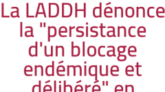La LADDH dénonce la "persistance d'un blocage endémique et délibéré" en Algérie
